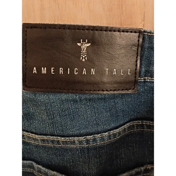 American Tall Mens Classic Blue Denim Jeans Straight Leg 38x36. - Picture 10 of 11